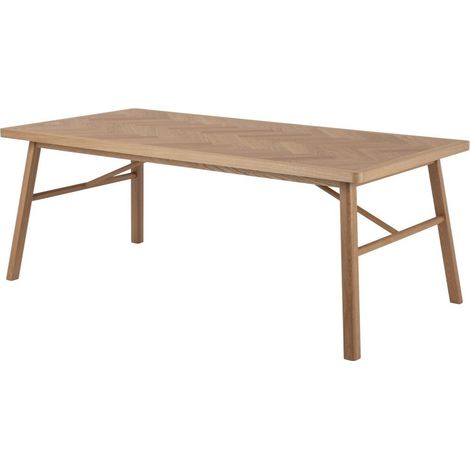 Mesa Norsica 450 , 75x100x200cm, Chapa de madera natural, Madera (1/5)