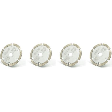 4 Lames De Scie Circulaire Diamantées 85 Mm Alésage 15 Mm Pour Découpe Matériaux Durs