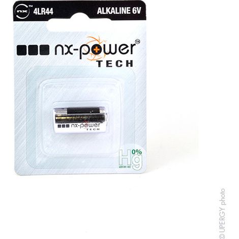 NX - Pile alcaline blister x1 4LR44 Nx-Power Tech 6V 170mAh (1/2)