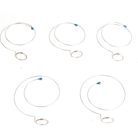 Loupe de précision 5 pièces, outil d'horloger, fil rond argenté, périmètre réglable, acier allié durable