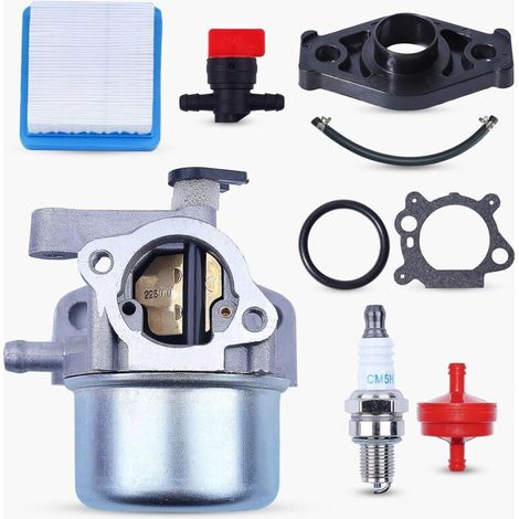 Kit di riparazione carburatore 799866 per le serie 675, 675ex e 725ex. Sostituisce i codici 799871, 796707 e 794304. Contiene: valvola generale, filtro olio, filtro aria, tubo olio e candela.