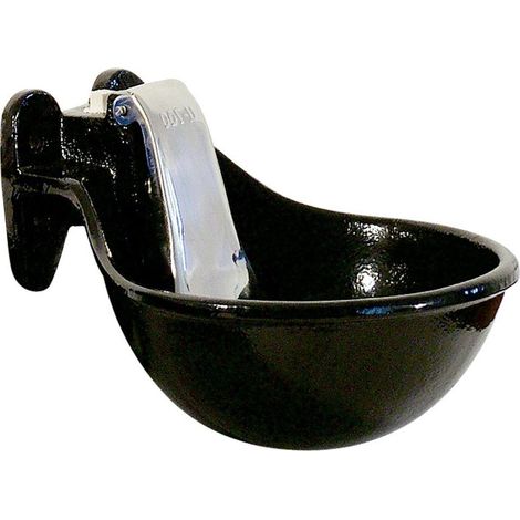 Abbeveratoio in ghisa con paletta inox e smaltato nero 1,7lt