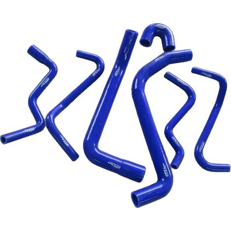 Manguera de radiador, material de silicona, alta durabilidad, azul. (1/2)