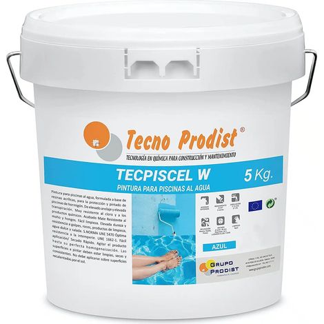 Tecno Prodist Tecpiscel W - Pintura Acrílica de Alta Calidad para Piscinas