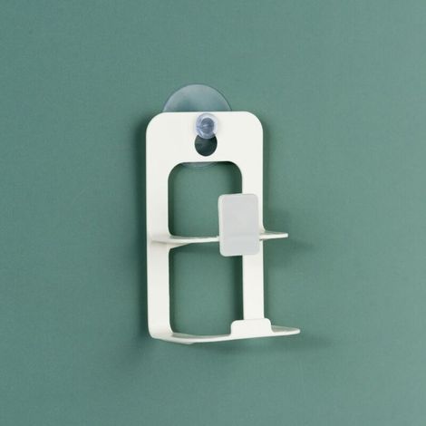 Égouttoir de rangement pour évier de cuisine, égouttoir à savon, ventouse de cuisine, support de rangement pour éponge, accessoires de cuisine, outils de rangement(Blanc) (1/5)
