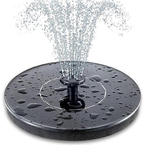Pompe à eau solaire flottante pour bain d'oiseaux, fontaine solaire, pompe à eau solaire autoportante pour bain d'oiseaux, jardin, bassin, piscine, extérieur