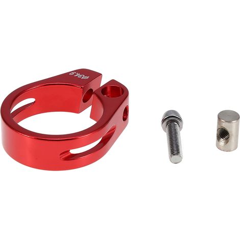 Collier de selle en aluminium 34,9mm pour vélo de montagne, attache selle VTT rouge (1/3)