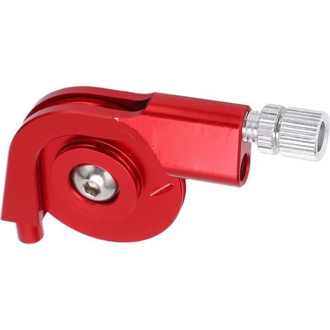 CNC-gefräster V-Brake-Federwegversteller aus Aluminiumlegierung – Bremssattelregler für Rennräder, Rot (1/5)
