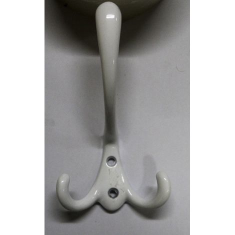 MASIDEF - APPENDIABITO IN OTTONE FINITURA BIANCO A 3 POSIZIONI