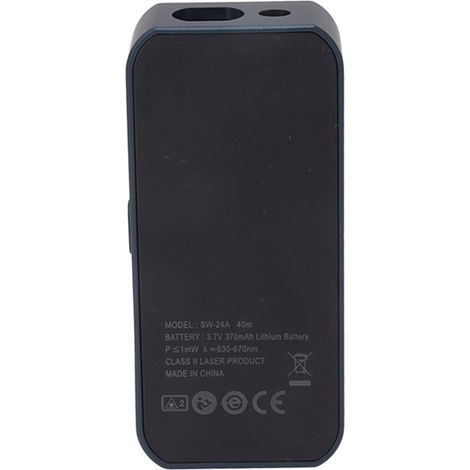 SW24A Mini-Tragbares Laser-Maßband für Fenster-, Sofa- und Oberflächenmessungen (0,05-40 m)