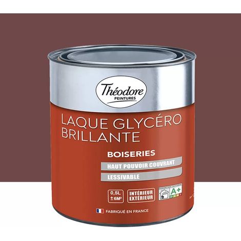 Laque Glycéro Brillante Théodore Rouge bordeaux 0,5 L (1/2)