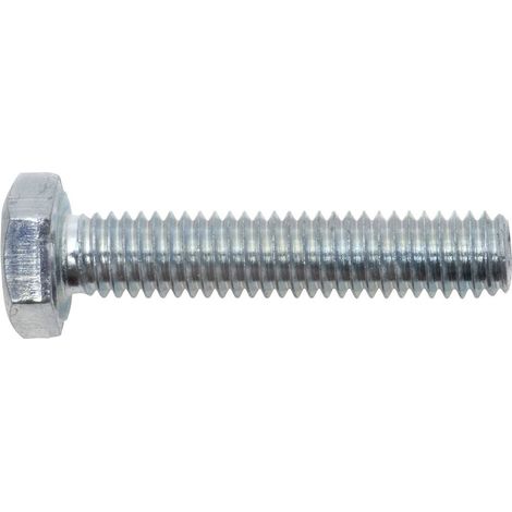 SWG 057 8 60 67 Vite filettata M8 60 mm Esagonale DIN 933 Acciaio zincato 25 pz.