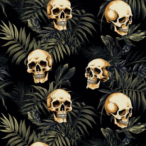 Tela decorativa para exteriores Oxford - Motivo de calavera I DX4080 (1/5)