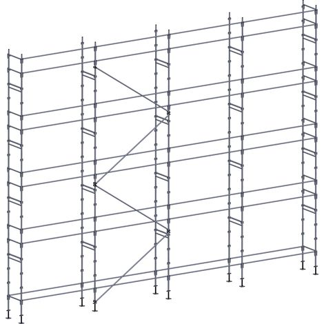Echafaudage façadier 130 m² lisses