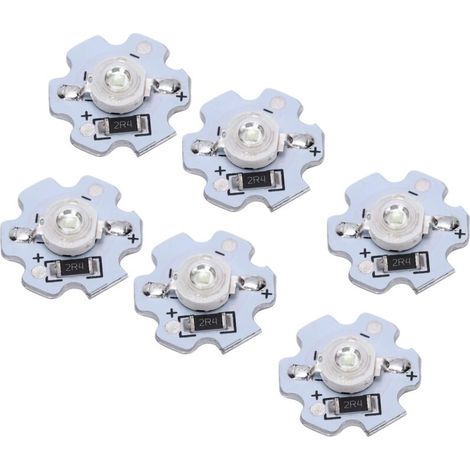 Puces LED, 25pcs Perles de Lampe LED, Puce LED Haute Puissance 200LM 3W 5V, Lampe LED SMD Puce Ampoule pour Luminaires de Bricolage, Panneaux Muraux 3D (Lumière naturelle) (1/5)