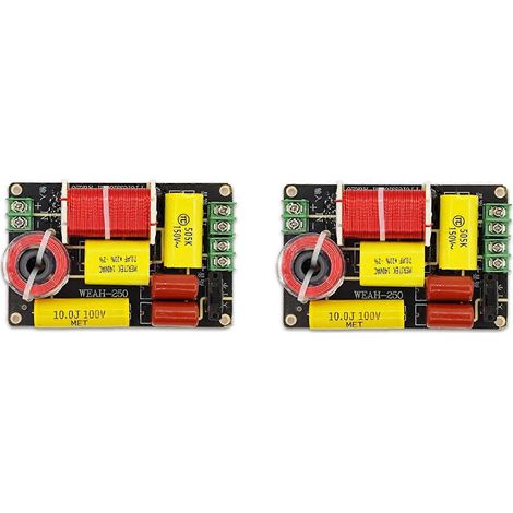 Lot de 2 Treble+Bass 2 Way haut-parleur Crossover HiFi élevé-Fidelity Frequency Fever Bookshelf haut-parleur Modified Audio Divider (1/5)