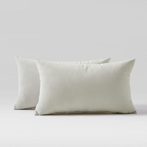 MINKUROW Fodera per Cuscino 30x50 cm Beige Decorativo Divano Poltrona Letto Cuscino Rettangolare per Decorazione Soggiorno Casa Camera da Letto Balcone Giardino Terrazza Panca Morbido Cuscino in Vellu (1/5)