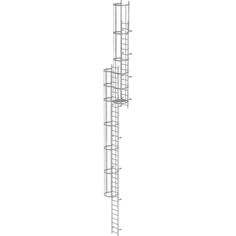 MUNK ortsfeste Steigleitern Aluminium eloxiert, 12,60m SH PG1 (1/4)