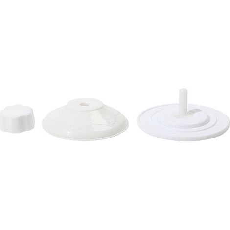 Ventosa in plastica bianca da 8,5 cm con vite per amaca per gatti, adatta a finestre e porte in vetro.