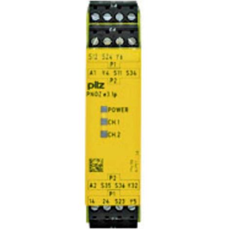 [NEUWERTIG] B-Ware Pilz Sicherheitsschaltgerät Pnoz E3.1p 24 Vdc 2so Pilz Betriebsspannung: 24 V/Dc