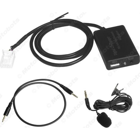 Compatible with Toyota Lexus Scion Bluetooth Wireless Music Digital Disc Converter 3.5mm AUX Adapter Cable (1/4)