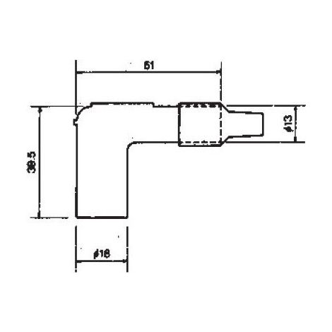 NGK Kerzenrohr LBEPK (Code 8304) YBX (1/2)