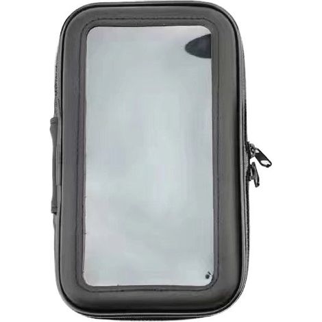Pochette étanche pour téléphone portable à fixer sur le guidon d'un vélo ou d'une moto (taille XL). (1/5)
