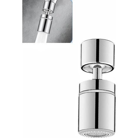 piece chrome-plated faucet aerator - 360° rotatable for flexible water flow - dual-function nozzle - faucet accessory - fits 55/64 inches (22/24 mm) - 2.42.46 cm - internal thread - suitable for home (1/5)