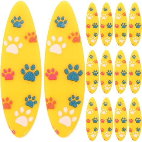 20 Pièces Mini-Ornements de Planche de Surf en Résine Orange Style Méditerranéen, Décoration Miniature pour Chambre D'garçon et Filles et Centres de Table Raffinés (1/5)