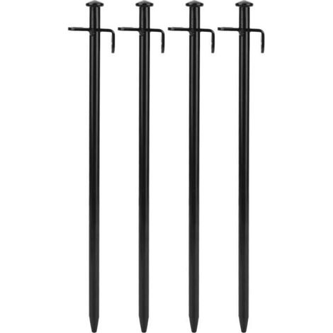 Piquets de tente - DUOKON - 30 cm - Acier - 4 pièces - Résistants et durables (1/3)