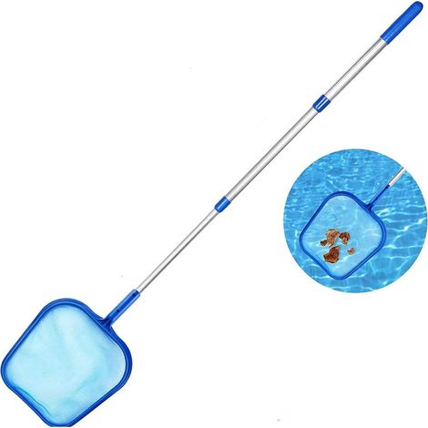 Épuisette de surface pour piscine, ramassage des feuilles en surface, épuisette de nettoyage (1/4)