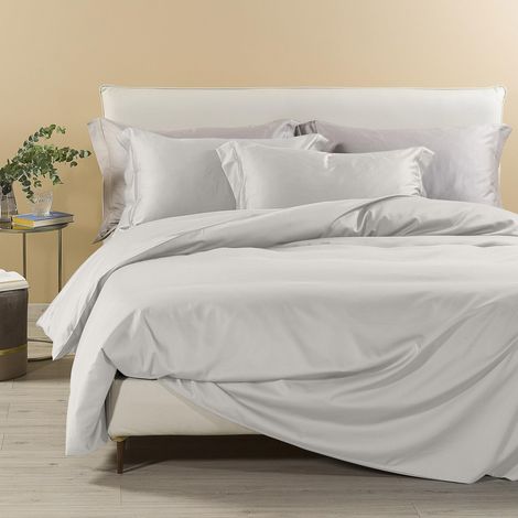 Parure de lit 4 pièces en 100% coton Housse Couette Douce et Elégante, Lavable et Facile d’Entretien Housse de Couette 200x200 et Autres Tailles (1/5)