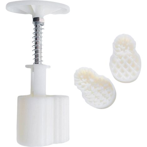 Moule à gâteau de lune à main en forme d'ananas, outils de décoration pour pâtisserie, machine à gâteaux de lune, 30 g/50 g, léger