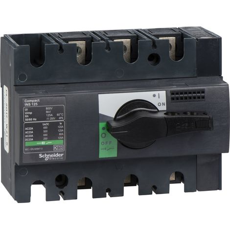 Interrupteursectionneur Interpact INS125 3P 125 A - 28910