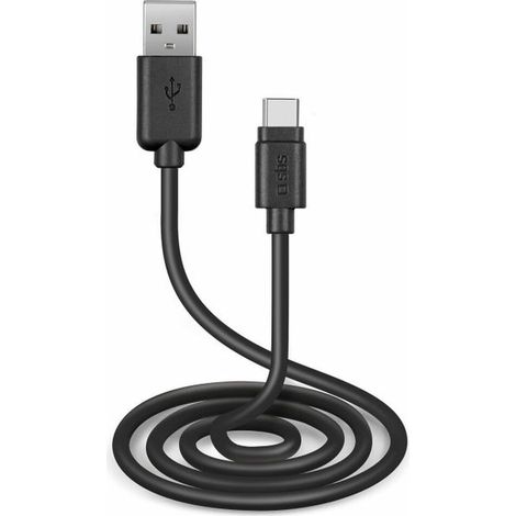 SBS TECABLETC3MTK USB Kabel USB 2.0 3 m USB A USB C Schwarz
