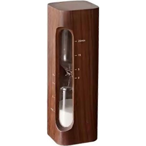 Sablier de style médiéval français, ornement décoratif pour salon ou bureau, en bois massif, 30 minutes (1/5)