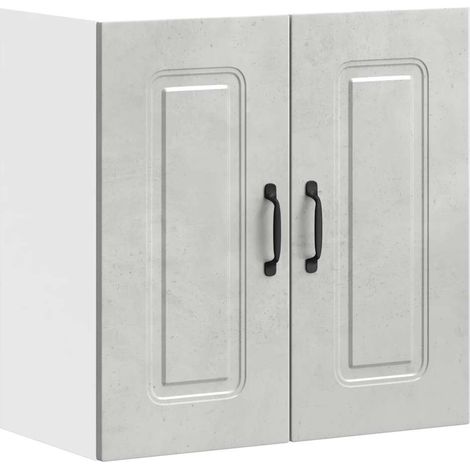 Maison Exclusive - Pensile da Cucina Kalmar Grigio Cemento in Legno Multistrato