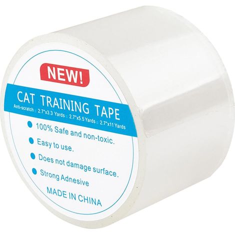 Bande d'entraînement pour chat Protection de meubles anti-rayures chat Ruban adhésif transparent anti-rayures chat translucide 3 pour les portes de tapis de canapé Matériau acrylique non toxique (1/5)