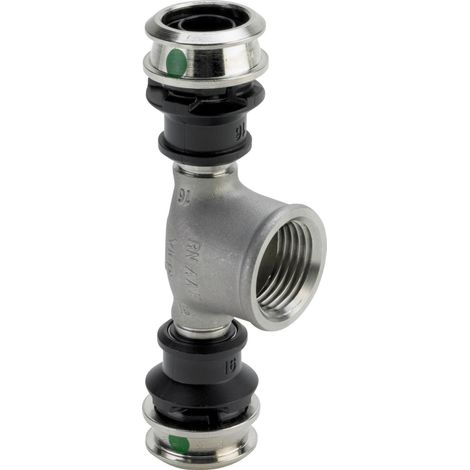 Viega Raxinox-T, d1 16, Rp 1/2, d2 16 Acero inoxidable Modelo 4417, 724207