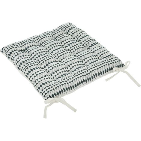 Sitzkissen MICAH, aus Baumwolle, im Vintage-Stil, 38 x 38 cm (1/2)