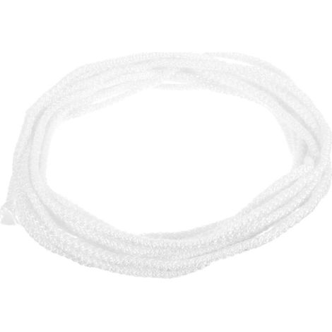 Stoppino in cotone intrecciato per lampade a olio o a cherosene – 5 mm × 5 m, assorbente, inodore, ideale per il fai da te e come ricambio standard.