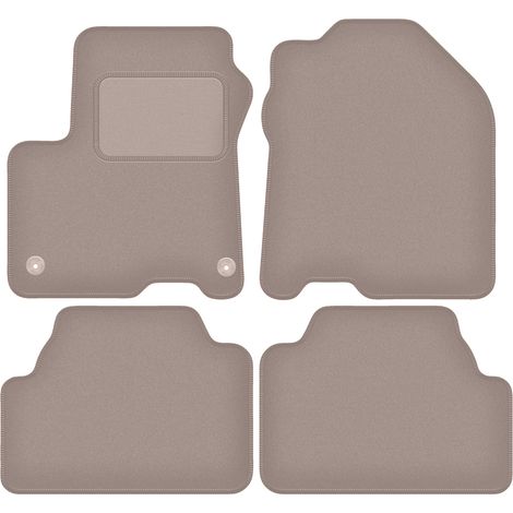 Alfombrillas de terciopelo para Hyundai Kona EV / Crossover eléctrico (2017-) beige (1/5)