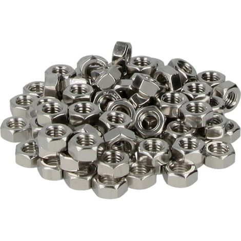 Ecrou hexagonal M6 DIN 934, classe 8, inox A2