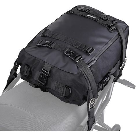 Sacoche latérale pour moto, 20 l, multifonctionnelle, étanche, pour porte-bagages arrière et sellette, accessoires professionnels de moto, noir (1/5)