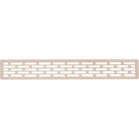 Lüftungsgitter Abluftgitter für Kühlschränke 555 x 80 mm Holz Fichte roh