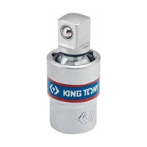 Codo articulado King Tony 1/2", longitud 59mm, cromado, herramienta mecánica de alta resistencia y precisión