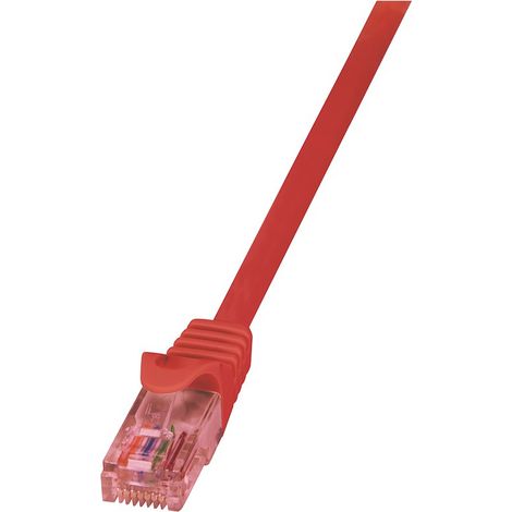 LogiLink Cat.6 U/UTP, 0.5m cable de red Rojo 0,5 m Cat6 U/UTP (UTP)