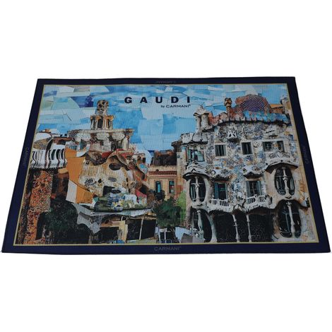 Carmani, tovaglietta in plastica, pz. Ispirata ai dipinti di A. Gaudí