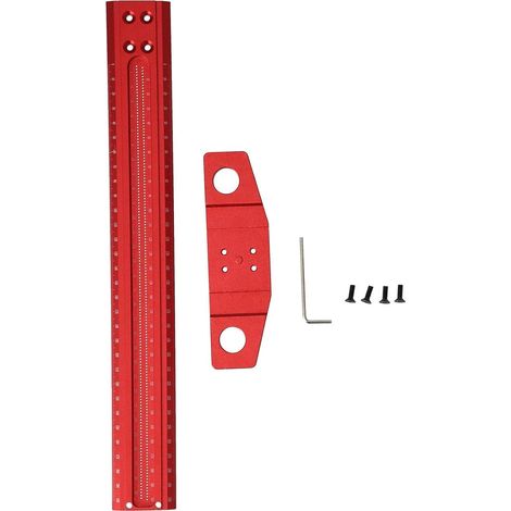 Règle en T, alliage d'aluminium, instrument de mesure de menuiserie, angle droit avec poignée d'angle for menuiserie (1/5)