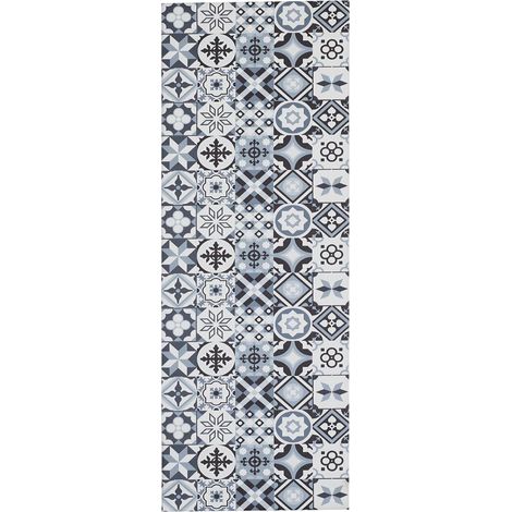 Tapis de cuisine PKIT 70x200 gris et noir PKIT en PVC (1/3)